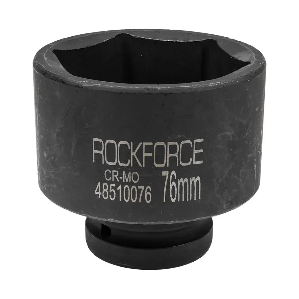 Головка ударная глубокая 1'', 76мм (6гр) RockForce RF-48510076