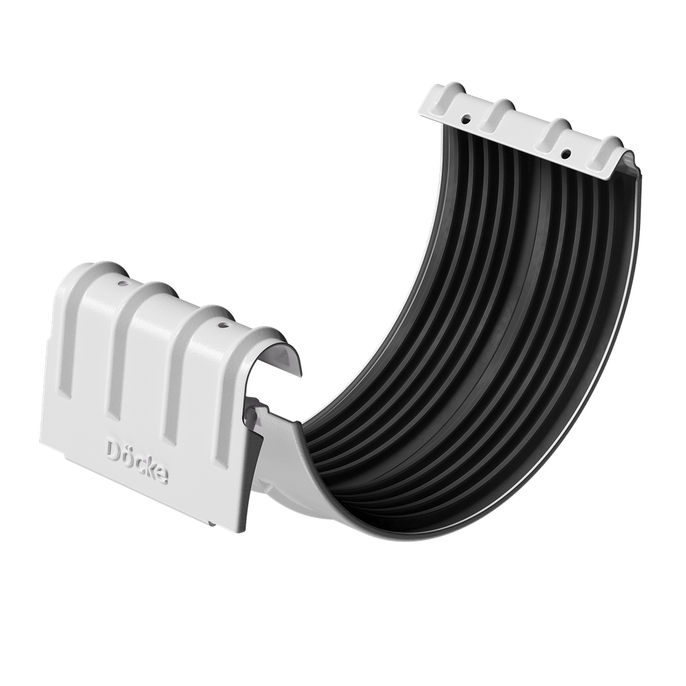 Docke STAL PREMIUM Соединитель желобов D125 (Пломбир 9010)