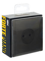 FORTE&PIANO Розетка 1-местная без заземления без защитных шторок винтовое крепление 10А FP318 серый IEK