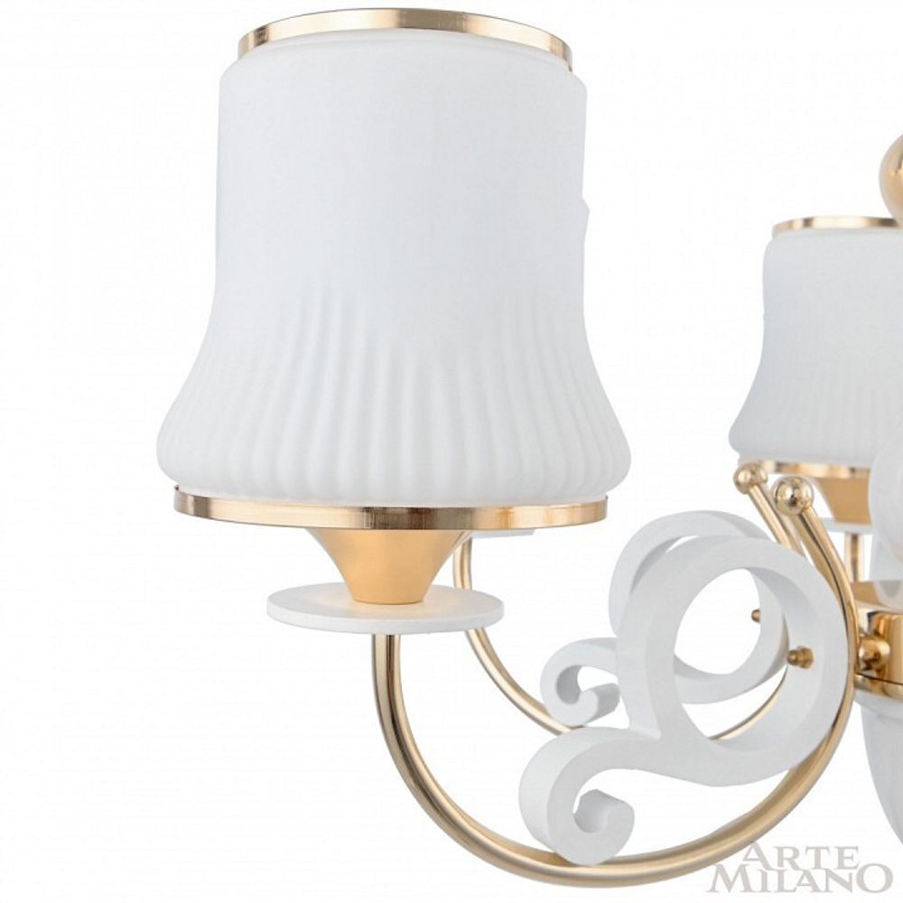 Подвесная люстра Arte Milano Florentia-1097 301097/6 Wh/Gd