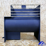 Дровяная печь для бани Северная-плюс Декор" 6 мм Стеклянная дверца