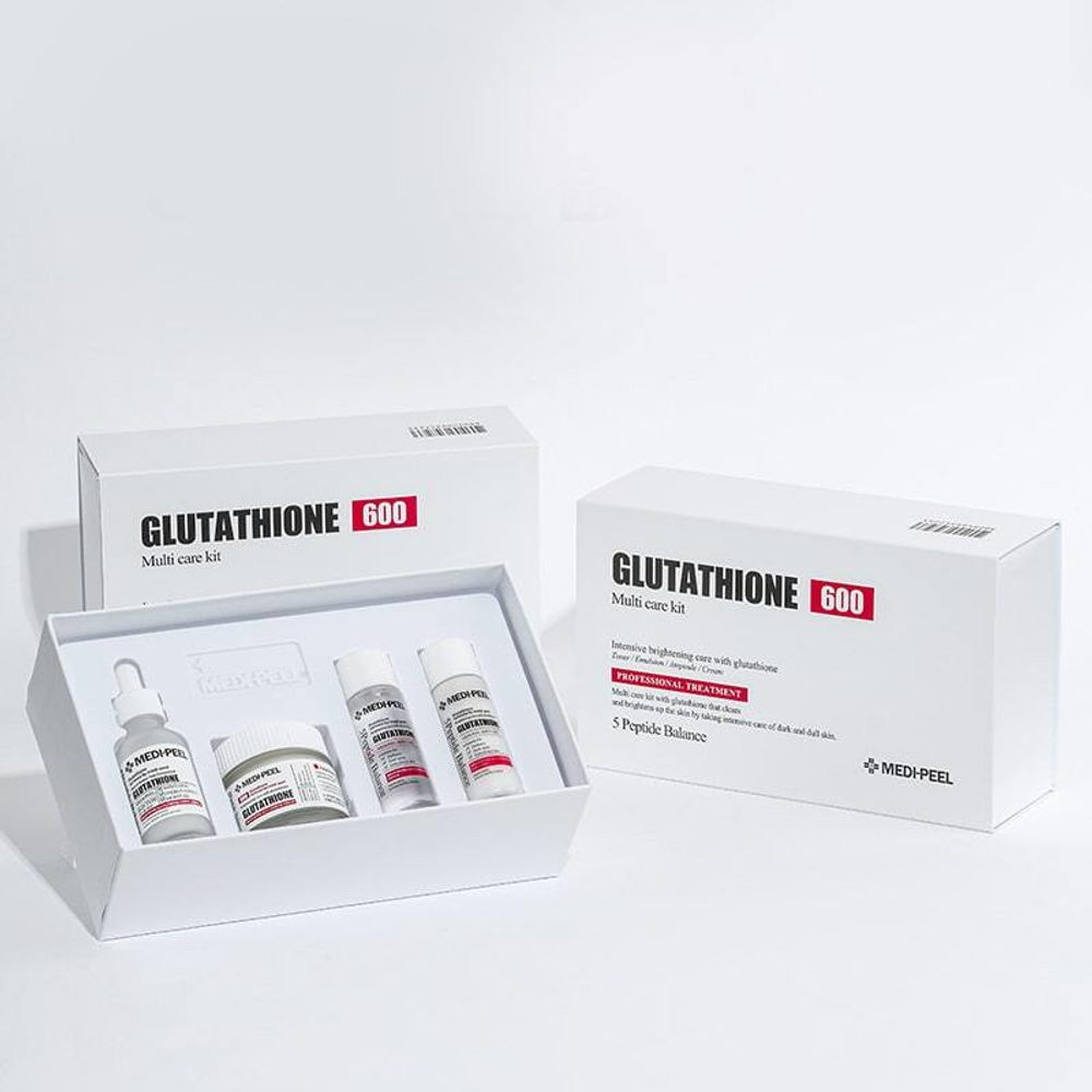 [Medi-peel] Bio-Intense Glutathione 600 Multi Care Kit - Набор против пигментации, (30ml+30ml+30ml+50g)