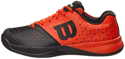 Детские теннисные кроссовки Wilson Glide Jr - black/tomato red/black