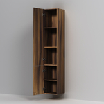 Шкаф-пенал, подвесной, левый, 30 см, двери, push-to-open, орех AM.PM Gem M90CHL0306HF