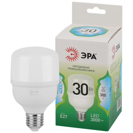 Лампа светодиодная ЭРА GREEN LINE LED POWER T70-30W-840-E27 GL Е27 30 Вт колокол яркий белый свет