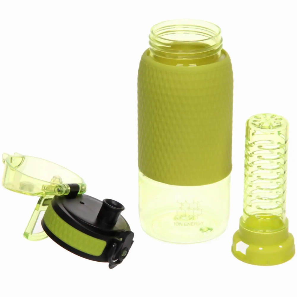 Бутылка спортивная UZSPACE Diamond 5055 с емкостью для фруктов (350 мл)