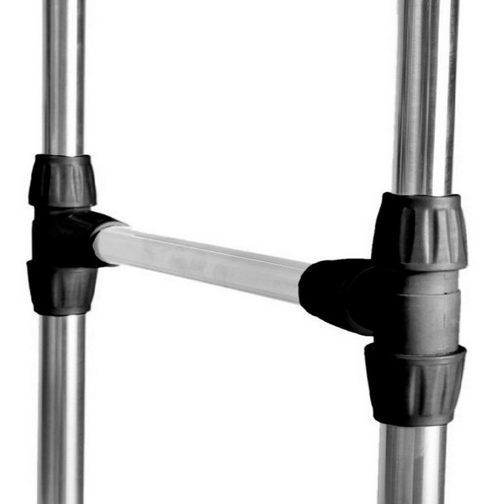 Гардеробная напольная передвижная вешалка DOBLE POLE двойная для одежды до 30 кг