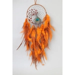 Украшение-оберег «Ловец Снов-Блики заката» 16*63см