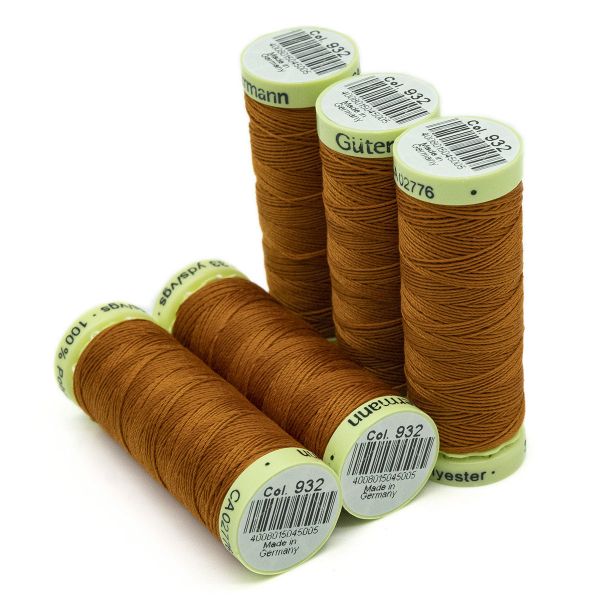 Нитки отделочные Gutermann Top Stitch 30 (30 метров), 5 кат. | 932 рыжий