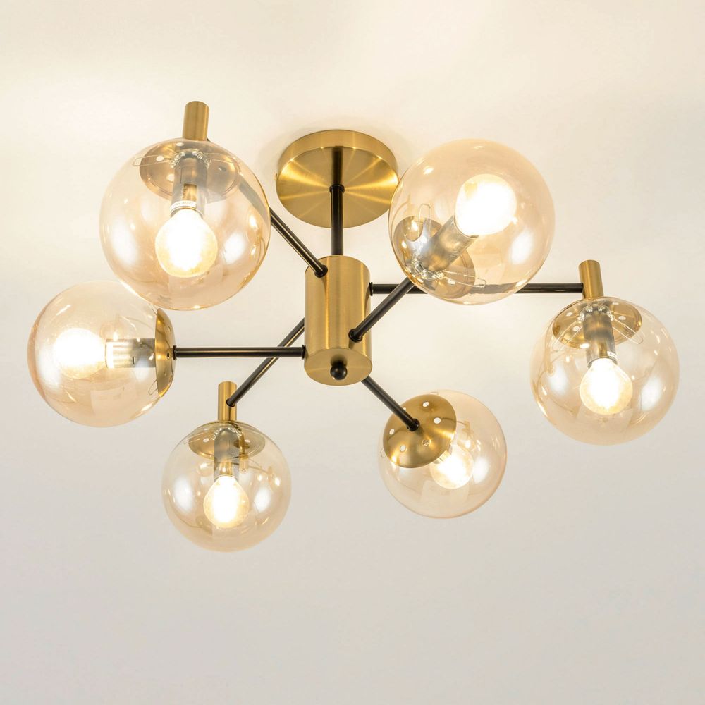 Citilux Шарлиз CL143163 Люстра на штанге Бронза