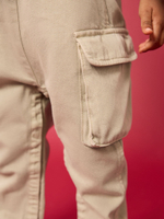Комбинезон карго джинсовый Next E45-335, Песочный