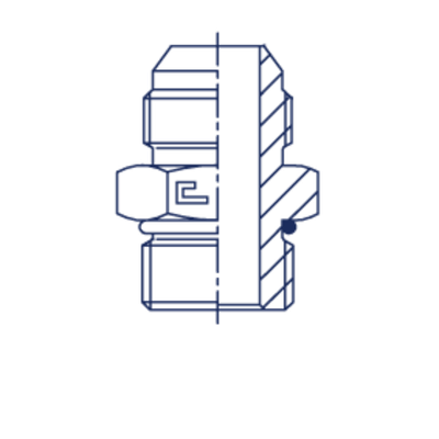 Штуцер FRLG JIC 7/16 - UNF 7/16