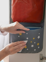 Кармашки для детского сада, на липучке. Пожарная с фетровыми колесами