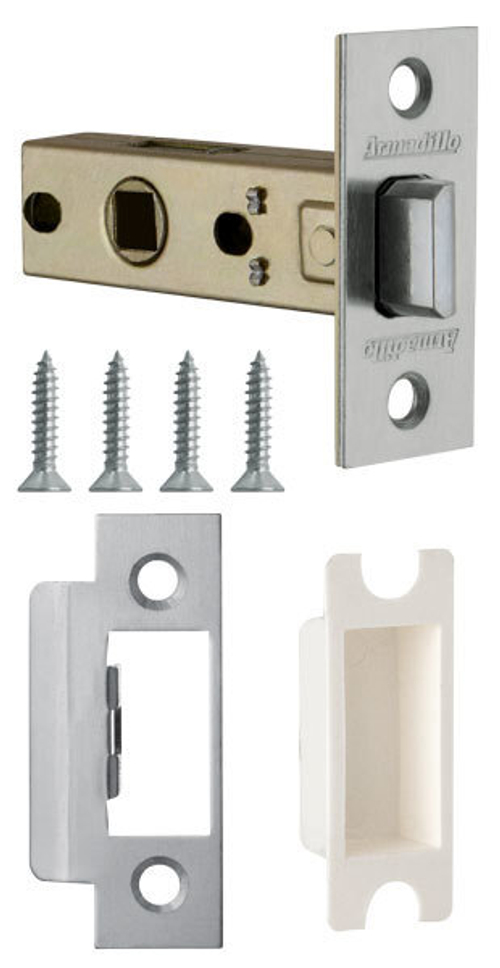 [ТОВАРА НЕТ В НАЛИЧИИ] Защелка врезная Армадилло LH 120-45-25 BOX SN, цвет никель матовый (гарантия - 5 лет)