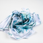 Шейный платок «Полярная сова», 70×70 см