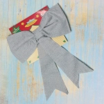 Бант на ёлку «Holiday» 20*25 см,серебро