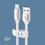 Дата-кабель Silk USB - Lightning, 1,2м, 2.4A, белый