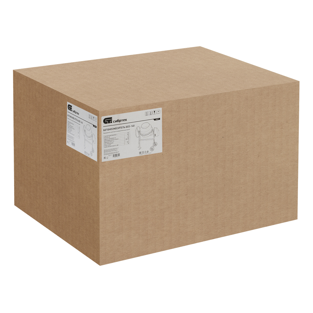 Бетоносмеситель БСЕ-140, 140 л, 500 Вт Сибртех