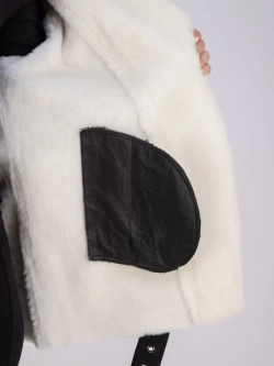 Дубленка авиатор женская натуральная оверсайз Турция