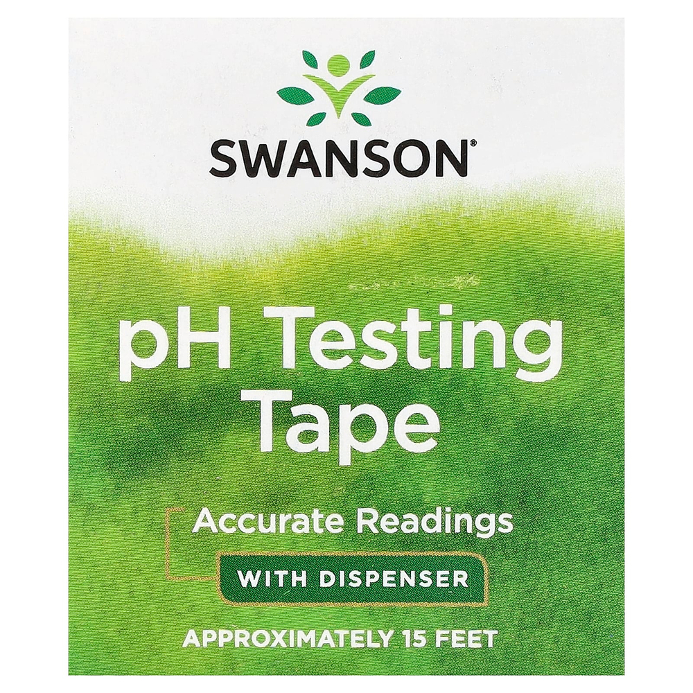 Swanson Vitamins, Рулетка для теста на уровень pH с дозатором, прибл. 15 футов (15 футов)