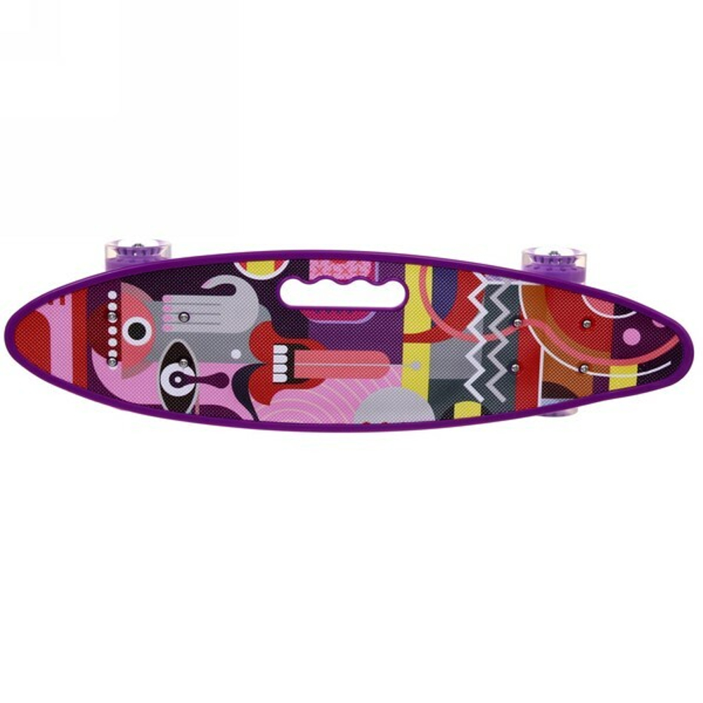 Скейтборд Graffiti, 61*17 см (колеса ПУ, метал. подвеска,ручка)