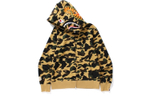 A Bathing Ape Medicom Toy1st Camo Shark Bear Full Zip Худи желтый