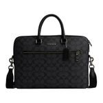 COACH ETHAN Artificial Leather Portable One Shoulder Crossbody Briefcase Large Men"s Black