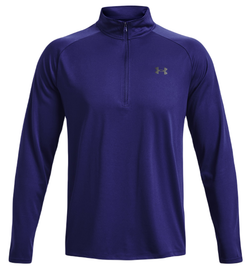 Мужская теннисная футболка теннисная Under Armour UA Tech 2.0 1/2 Zip M - небесный