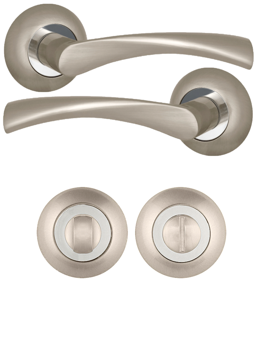 Ручка дверная межкомнатная с фиксатором