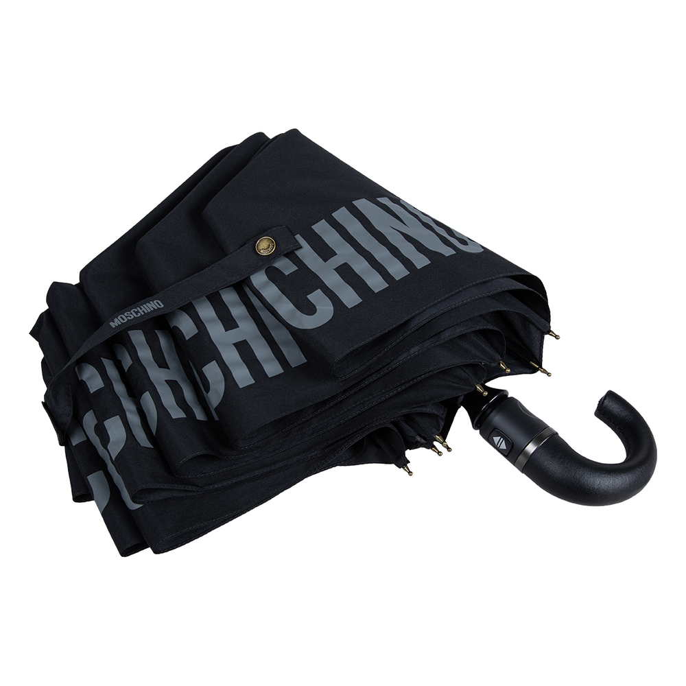 Зонт складной Moschino 8064-ToplessA Logo Black Moschino