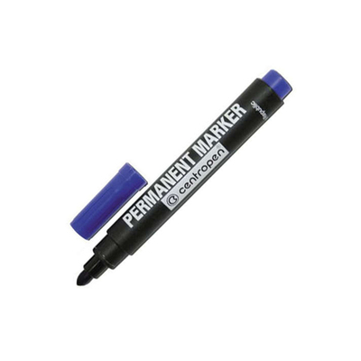 Маркер перманентный (стеклограф), синий (12003803), 1шт.