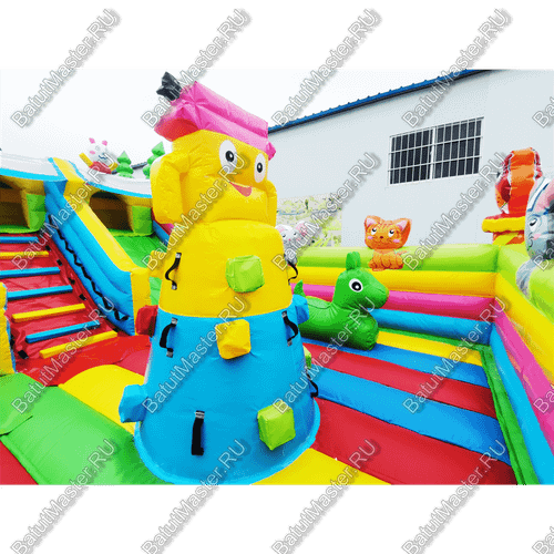 Коммерческий надувной батут "Дружная компания 2", 8*6*4 м