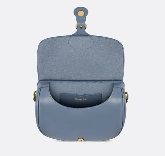 Сумка Dior Bobby, модель среднего формата синий