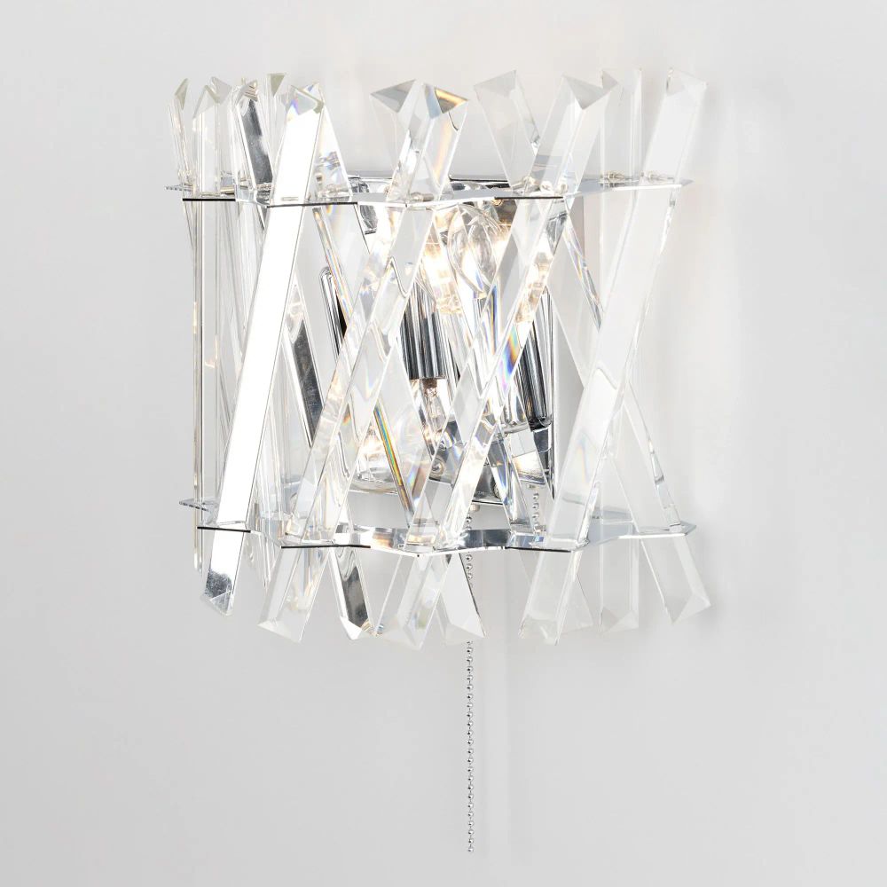 Citilux Ингвар CL334421 Бра хрустальное с выключателем Хром