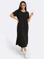 Платье хлопок однотон большие размеры