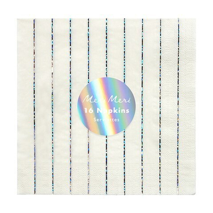 Салфетки большие "Silver Sparkle" 16 шт.