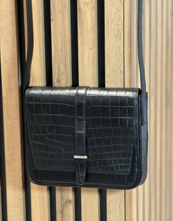 Сумка через плечо Hermes Steve Light Junior из кожи крокодила