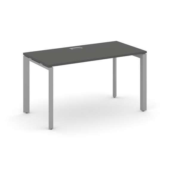 Style Project Стол письменный SN-59P.SP-014 Антрацит/Металл Серый/Серебро Заглушка 1580*700*750