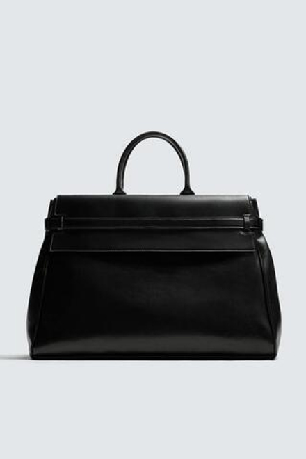 ZARA СУМКА БОЛЬШОГО РАЗМЕРА, ЧЕРНЫЙ
