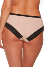 Оригинальные трусики-слипы Leonia с контрастными элементами (Размер: S) (Цвет: молочный)