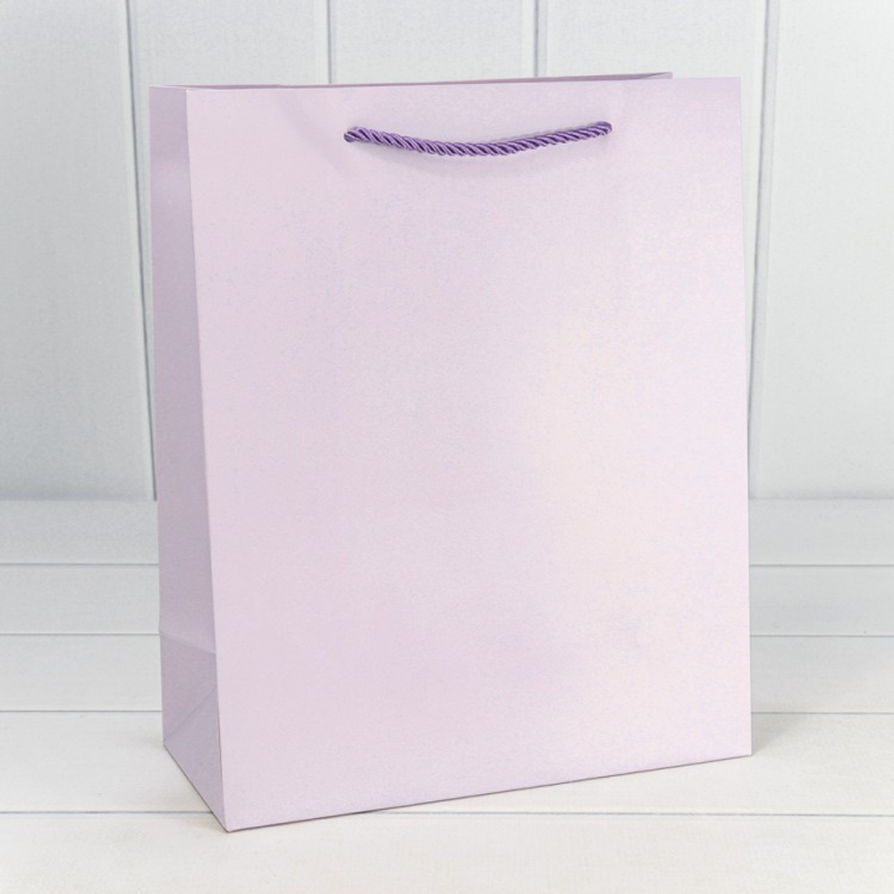 Пакет подарочный 20х30х10см "Фактура" (Сиреневый)