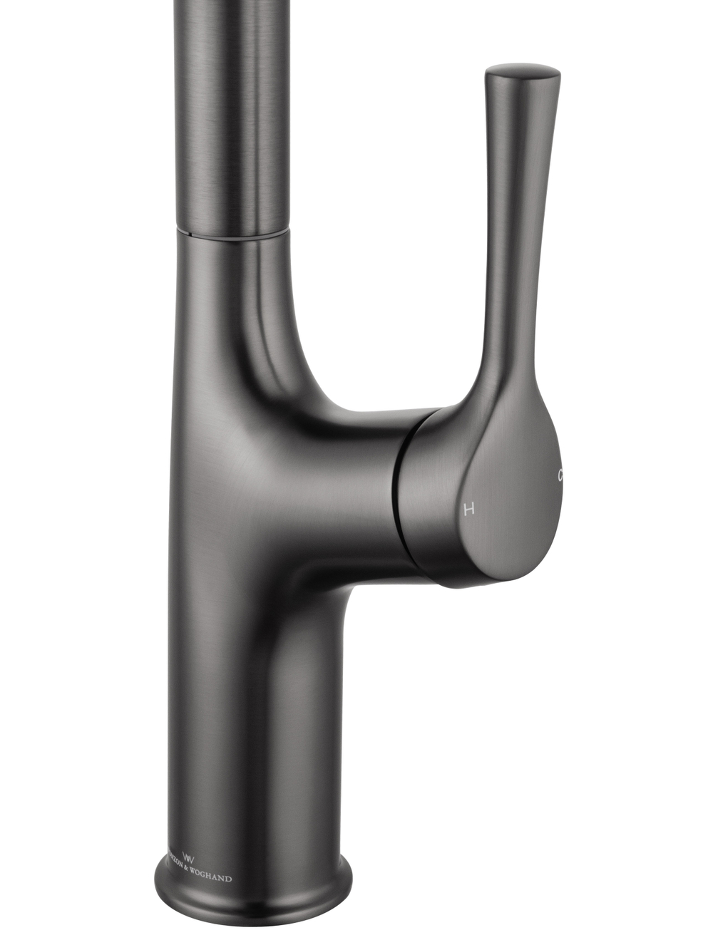 Смеситель для кухни с выдвижным изливом WONZON & WOGHAND, Темный графит (WW-AE54123-BGG)
