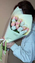 Букет "Нежная весна", Тюльпаны 15шт