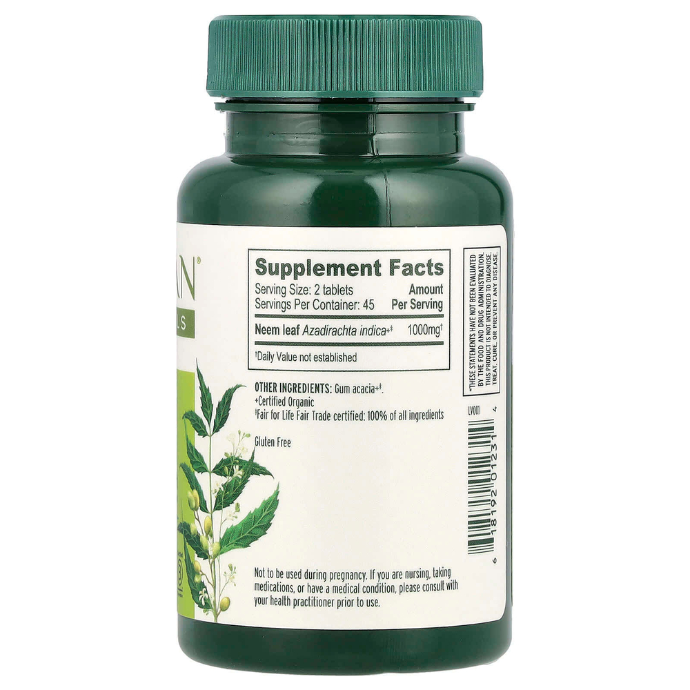 Banyan Botanicals, Ним, 90 таблеток (500 мг в каждой таблетке)