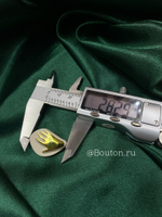 Пуговицы Скиапар. глянцевая золотистая "Ладонь" кремово-бежевая эмаль