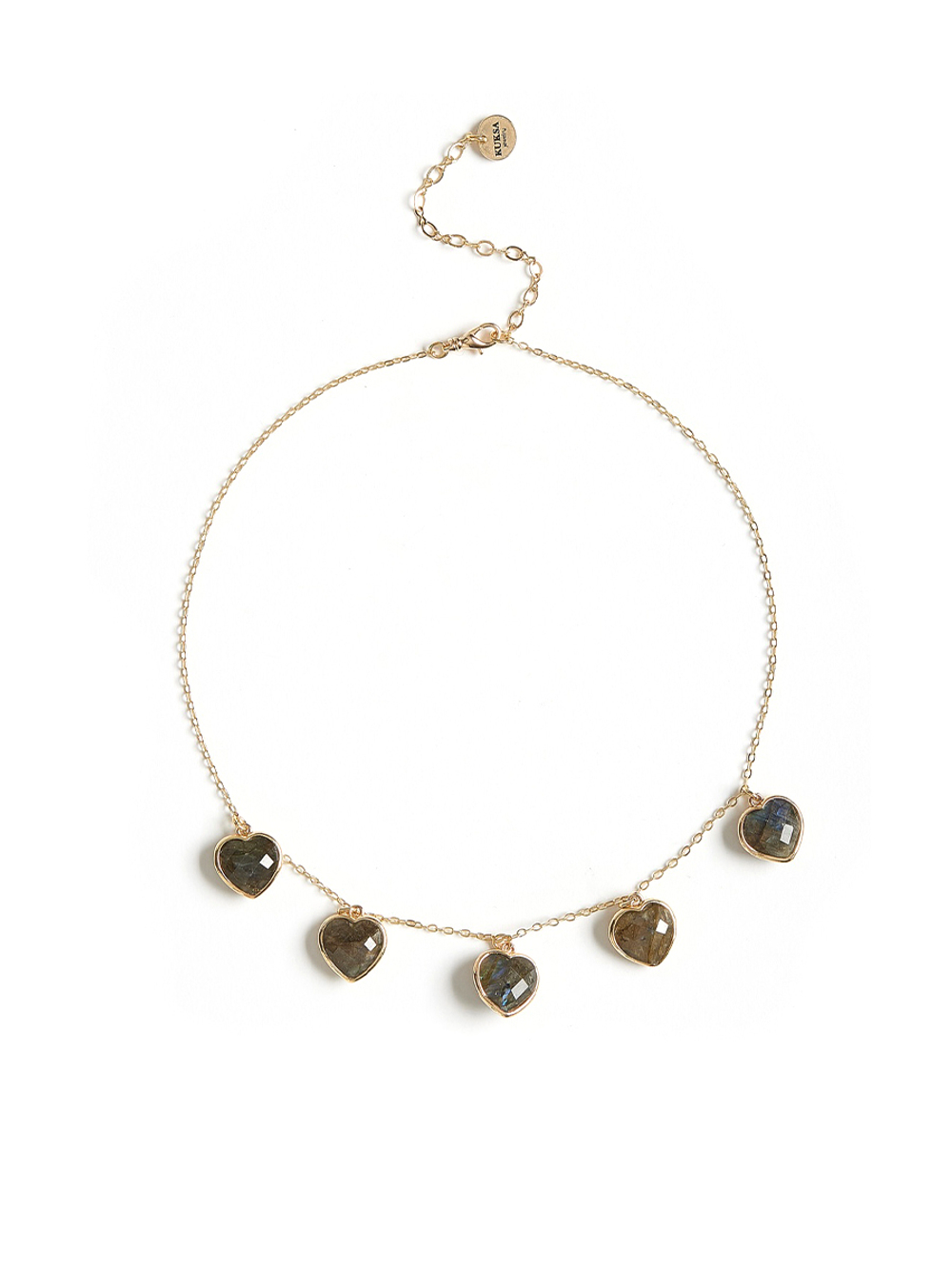 Чокер "Amour" Gold с лабрадором