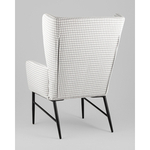 Кресло Мэйден гусиная лапка серый