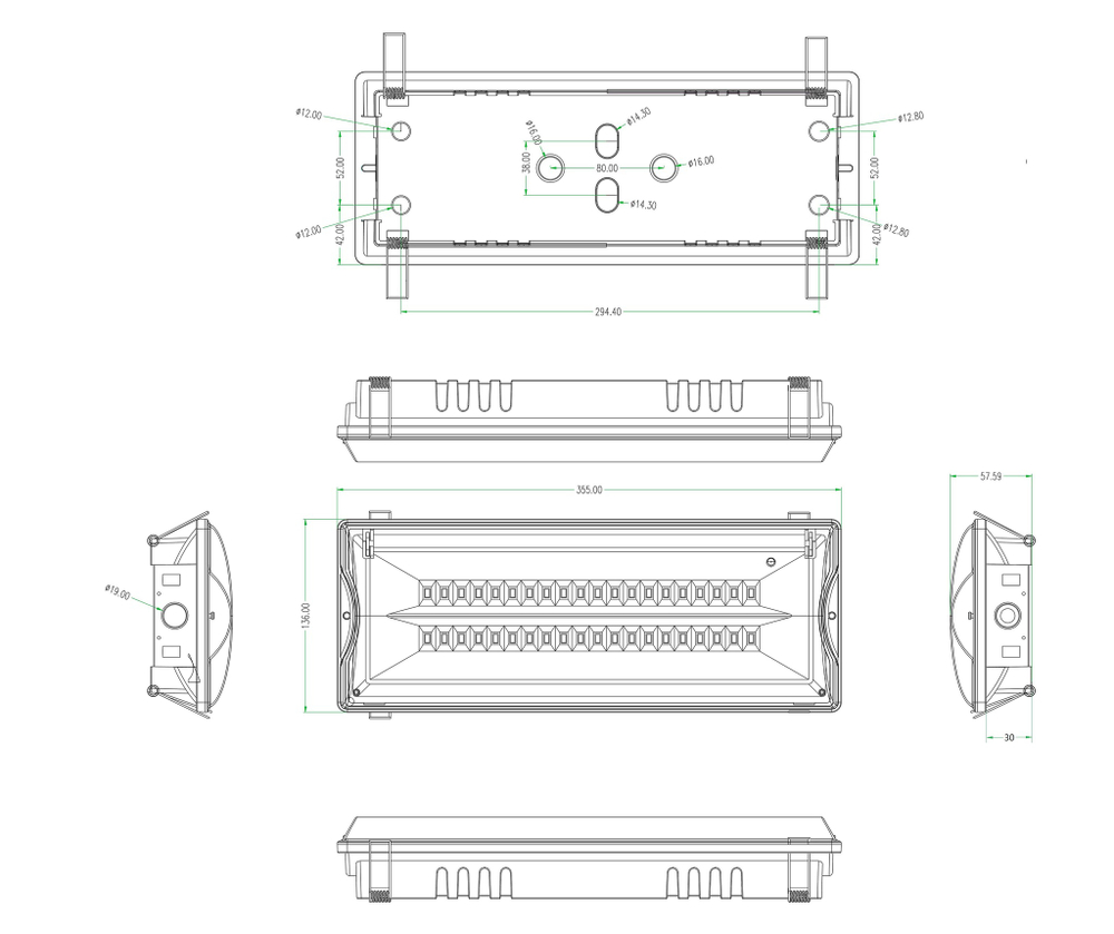 Светильник светодиодный аварийный непостоянный DPA-301-0-6540LED 3ч IP65 NiCD ЭРА Б0044405