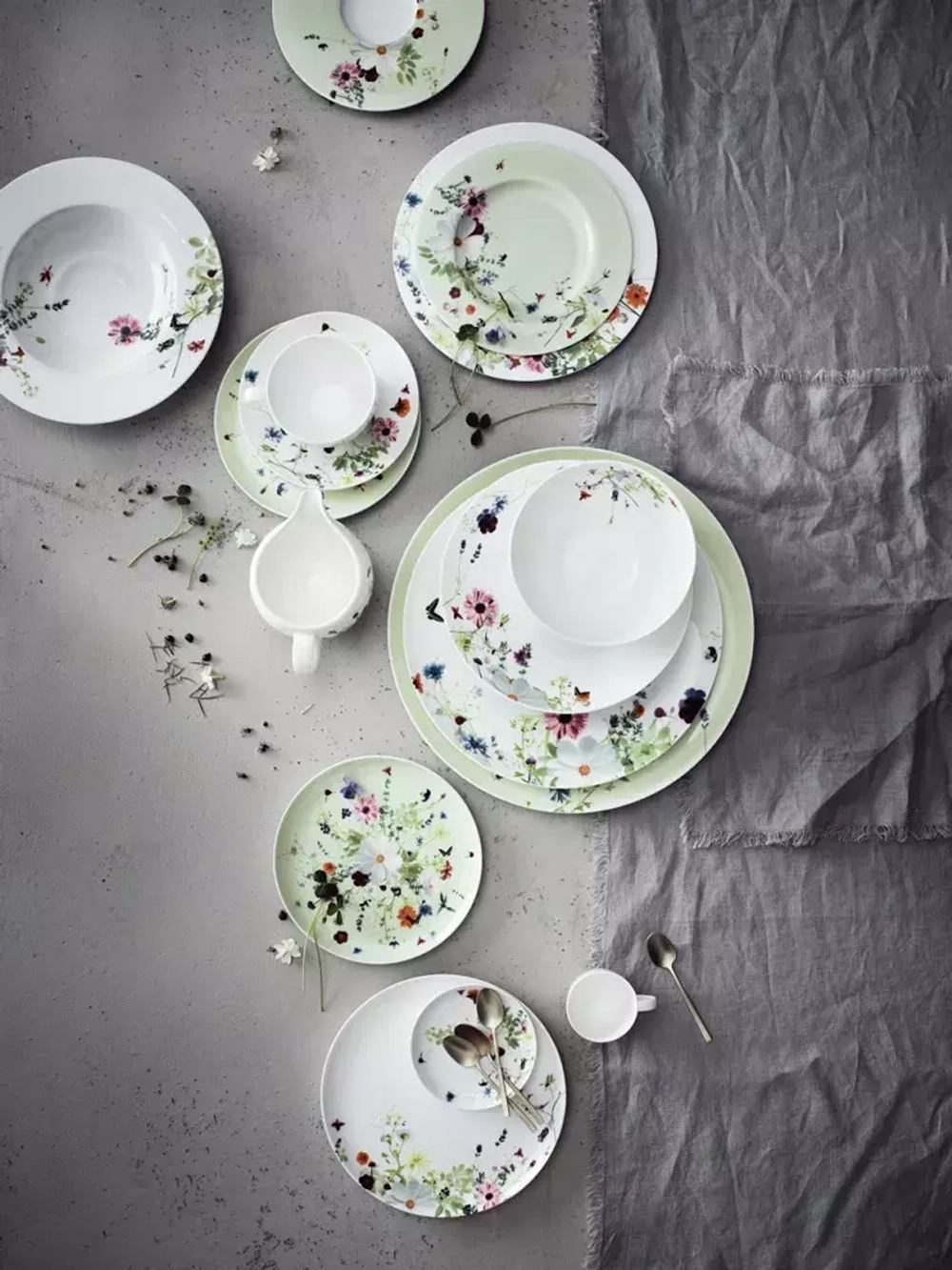 Rosenthal - Набор для завтрака Spring Garden с чашкой XL на 2 персоны / артикул   4012438564005 + 4012438564289 + 4012438564272  / GTIN