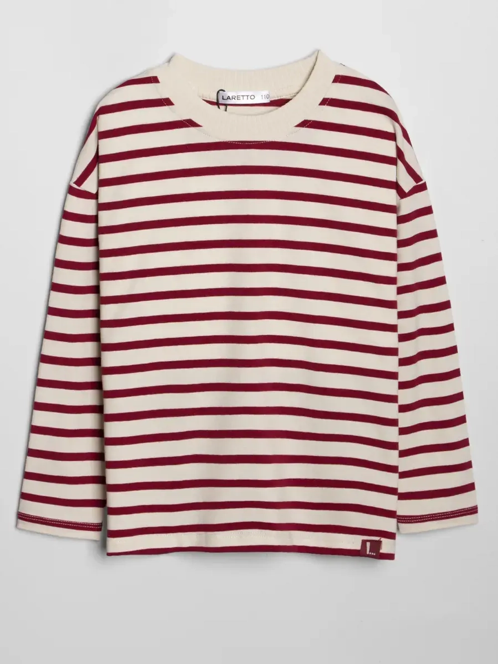 Костюм для девочки в полоску с леггинсами